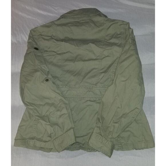 Ladies Dress Barn olive green barn jacket or top - Picture 4 of 9